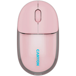 CANYON OnClick 24 bezvadu optiskā pele, 1200 dpi, Bluetooth, rozā