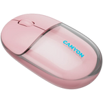 CANYON OnClick 24 bezvadu optiskā pele, 1200 dpi, Bluetooth, rozā