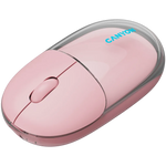 CANYON OnClick 24 bezvadu optiskā pele, 1200 dpi, Bluetooth, rozā