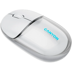 CANYON OnClick 24 bezvadu optiskā pele, 1200 dpi, Bluetooth, balta