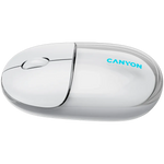CANYON OnClick 24 bezvadu optiskā pele, 1200 dpi, Bluetooth, balta