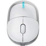 CANYON OnClick 24 bezvadu optiskā pele, 1200 dpi, Bluetooth, balta