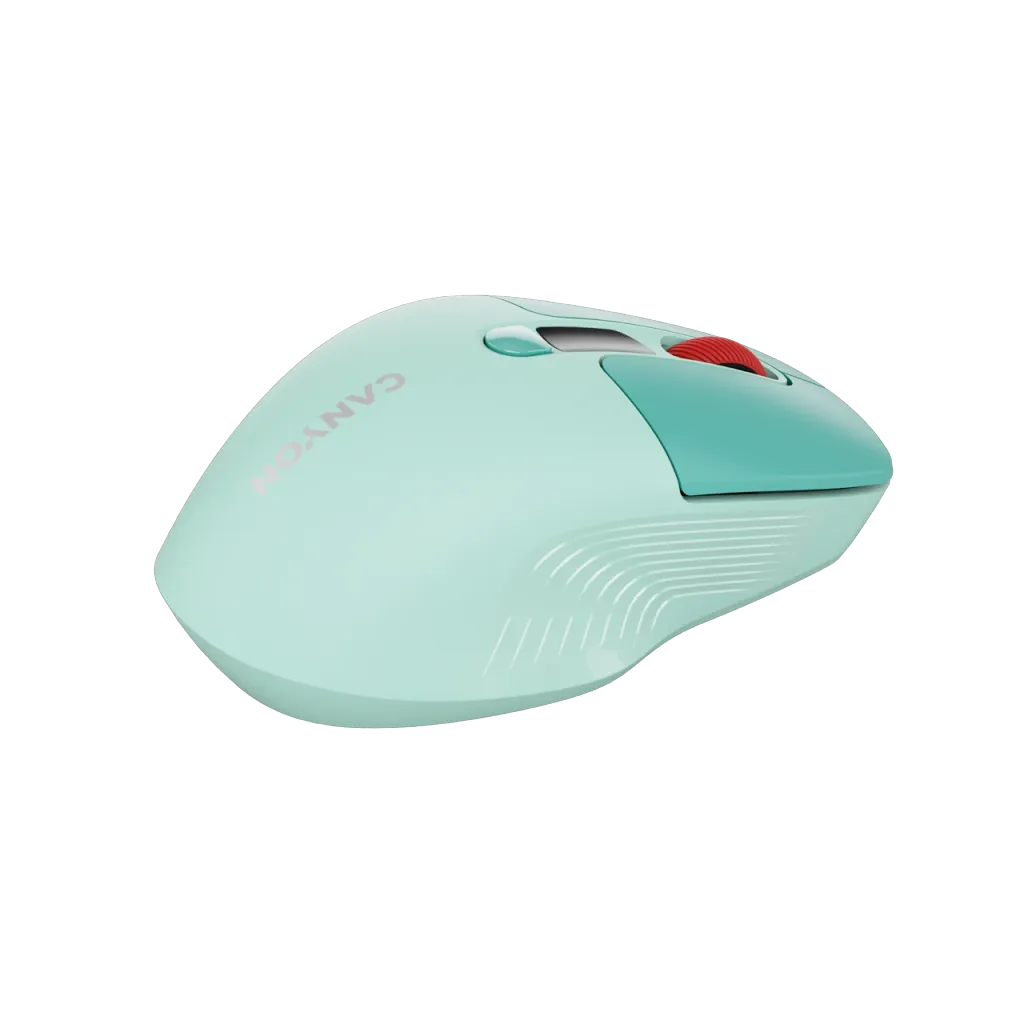 CANYON MW-26 bezvadu optiskā pele, 2400 dpi, displejs, zaļa