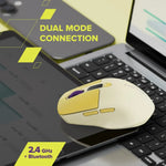 CANYON MW-26 bezvadu optiskā pele, 2400 dpi, displejs, rozā