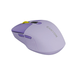 CANYON MW-26 bezvadu optiskā pele, 2400 dpi, displejs, violeta