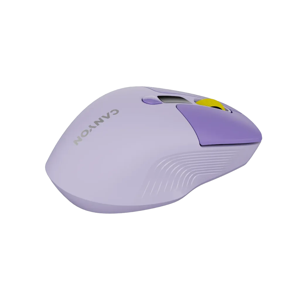 CANYON MW-26 bezvadu optiskā pele, 2400 dpi, displejs, violeta