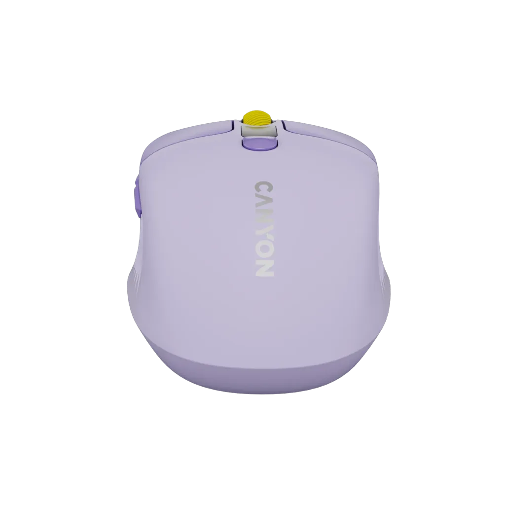 CANYON MW-26 bezvadu optiskā pele, 2400 dpi, displejs, violeta