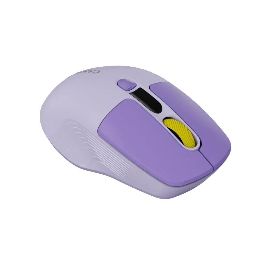 CANYON MW-26 bezvadu optiskā pele, 2400 dpi, displejs, violeta