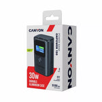 CANYON Внешний аккумулятор OnPower 130 TFT 10 000 мАч PD30W темно-серый