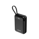 22.5W CANYON OnPower 204 20000mAh powerbanka ar USB-C un Lightning, melna