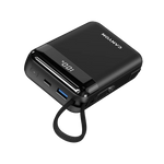 22.5W CANYON OnPower 204 20000mAh powerbanka ar USB-C un Lightning, melna