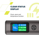 130W CANYON OnPower 230 20000mAh powerbanka ar TFT displeju, tumši pelēka