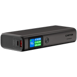 130W CANYON OnPower 230 20000mAh powerbanka ar TFT displeju, tumši pelēka