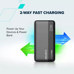 CANYON ārējais akumulators OnPower 240 ultra-ātrā uzlāde PD3.1 25 000 mAh 140W ar digitālo displeju, Tumši pelēks