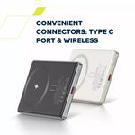 CANYON OnPower 505 Slim MagSafe 5000 mAh PD20W Beige External Battery
