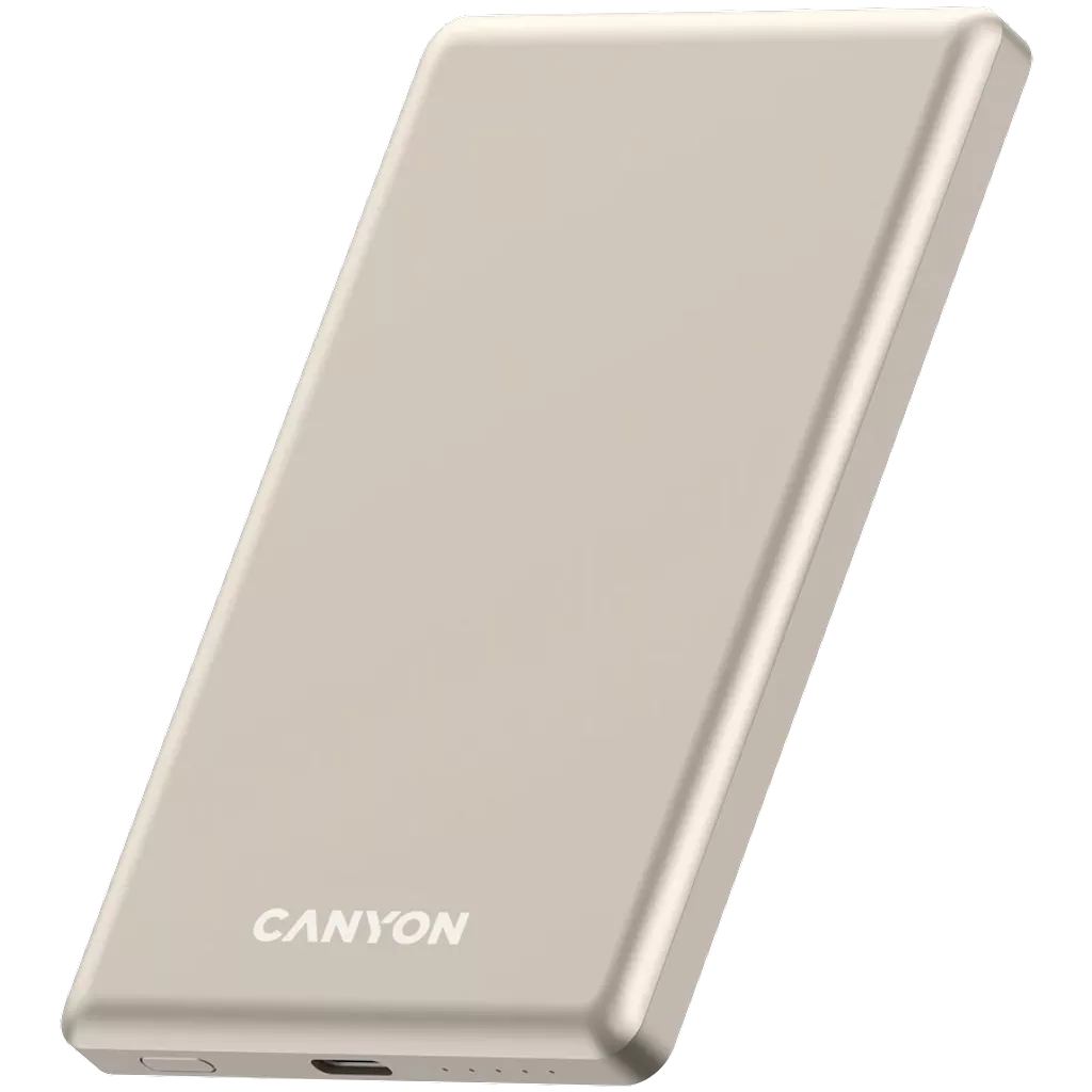 CANYON OnPower 505 Slim MagSafe 5000 mAh PD20W Beige External Battery