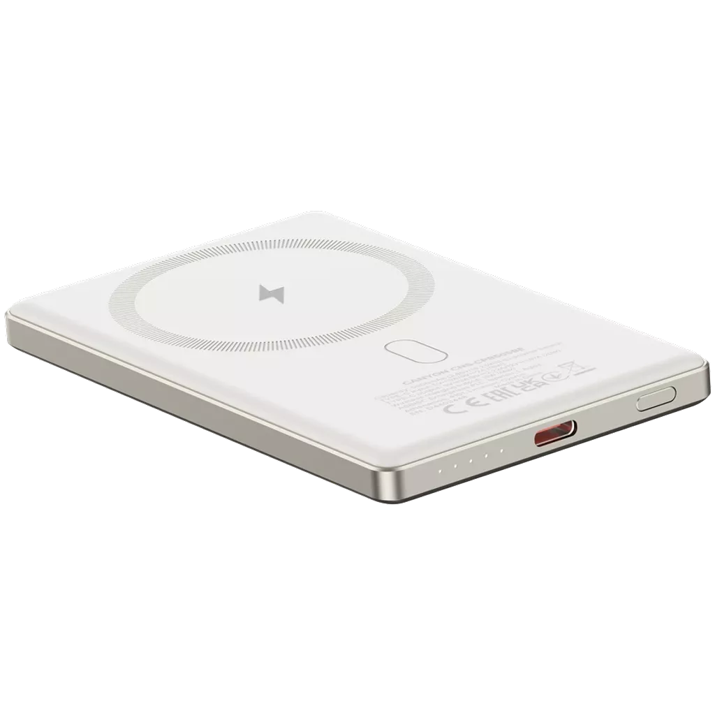 CANYON OnPower 505 Slim MagSafe 5000 mAh PD20W Beige External Battery