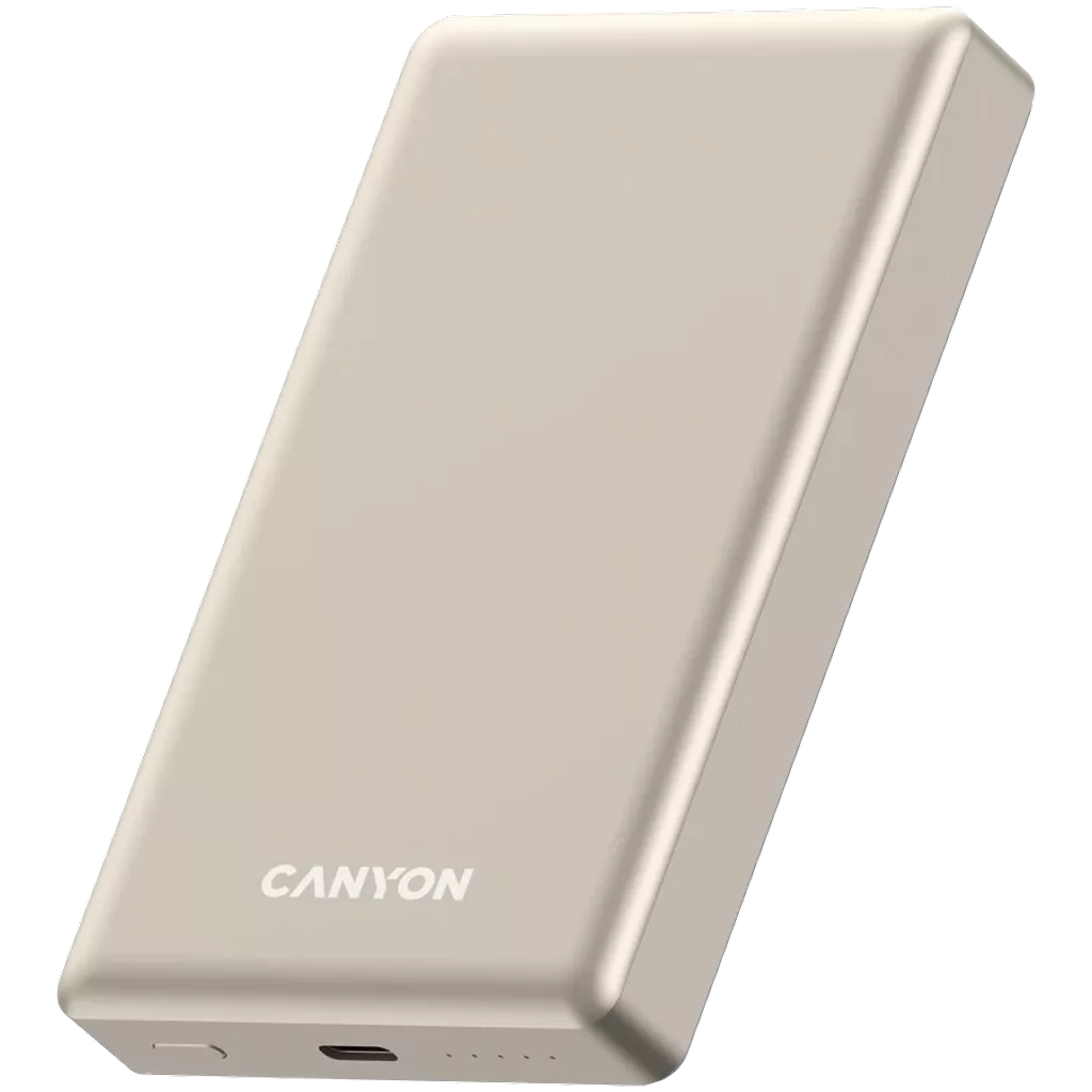 CANYON OnPower 510 Slim MagSafe 10,000 mAh PD20W External Battery, Beige