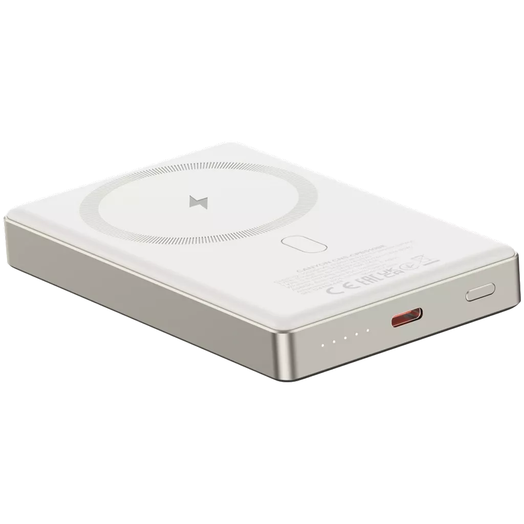 CANYON OnPower 510 Slim MagSafe 10,000 mAh PD20W External Battery, Beige