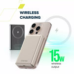 CANYON ārējā baterija OnPower 510 Slim MagSafe 10000 mAh PD20W Tumši pelēka