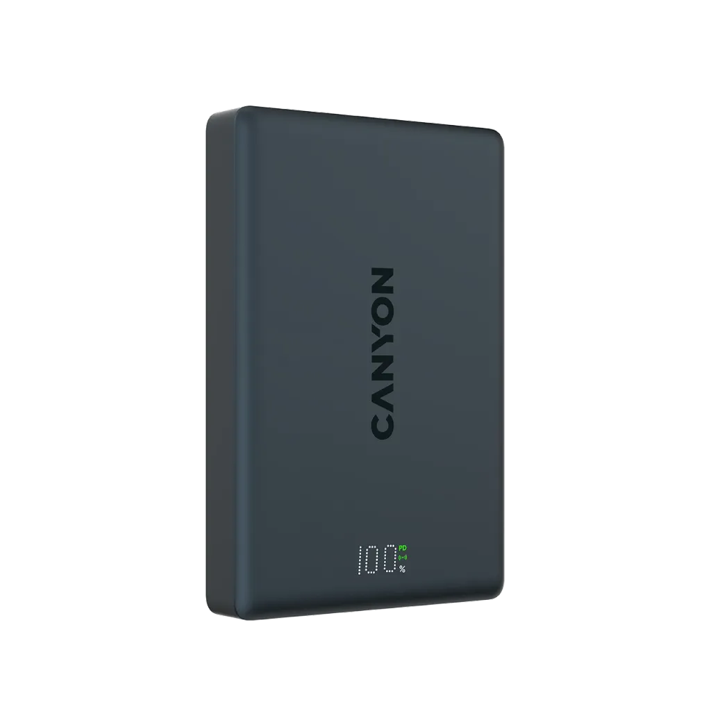 20W CANYON OnPower 511 10000mAh MagSafe powerbanka, melna