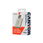 CANYON OnPower 511 20W 10000mAh magnētiskā MagSafe powerbanka, pelēka
