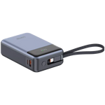 CANYON Power Bank OnPower 600 sisseehitatud kaabliga 20 000 mAh 65 W tumehall