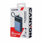 CANYON Power Bank OnPower 600 sisseehitatud kaabliga 20 000 mAh 65 W tumehall