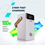 CANYON Power Bank OnPower 610 metāla 60 000 mAh 100 W balts