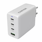 CANYON lādētājs CU100ACC GaN 100 W 3×PD 1×QC EU balts