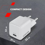 CANYON laadija CU20C GaN 20 W 1×PD EU valge