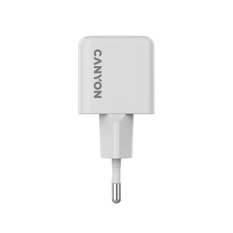 CANYON lādētājs CU20C GaN 20 W 1×PD EU balts