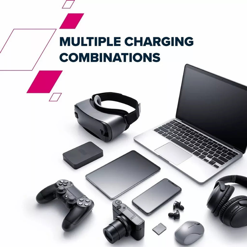 CANYON lādētājs CU45AC GaN 45 W 1×PD 1×QC EU balts