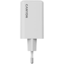 CANYON lādētājs CU65ACC GaN 65 W 2×PD 1×QC EU balts