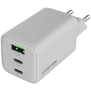 CANYON lādētājs CU65ACC GaN 65 W 2×PD 1×QC EU balts