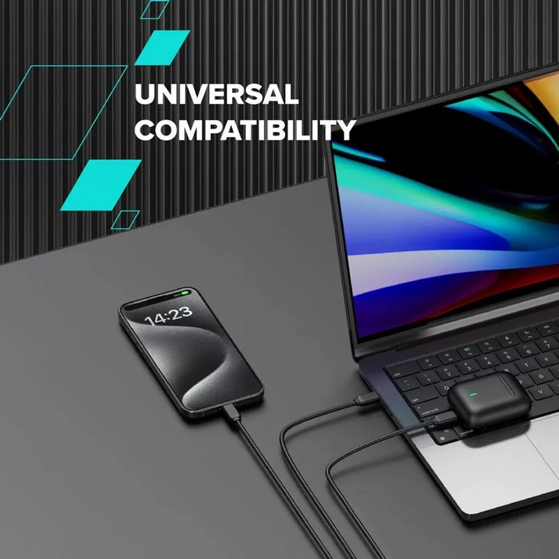 CANYON lādētājs CU65ACC GaN 65 W 2×PD 1×QC EU balts