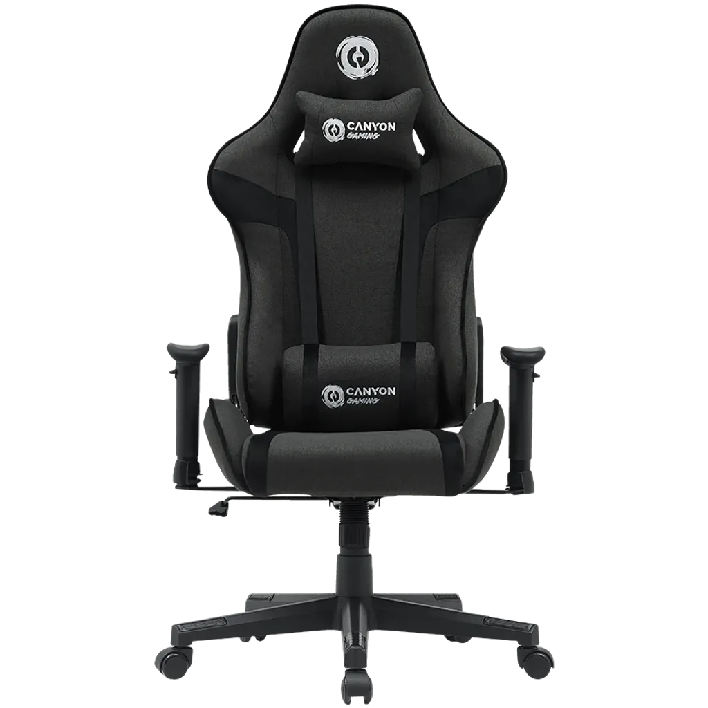 CANYON CNS-FCH01 ergonomisks spēļu krēsls, līdz 150 kg, pelēks