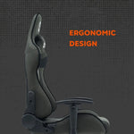 CANYON CNS-FCH01 ergonomisks spēļu krēsls, līdz 150 kg, pelēks