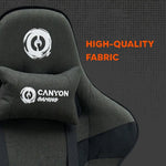 CANYON CNS-FCH01 ergonomisks spēļu krēsls, līdz 150 kg, pelēks