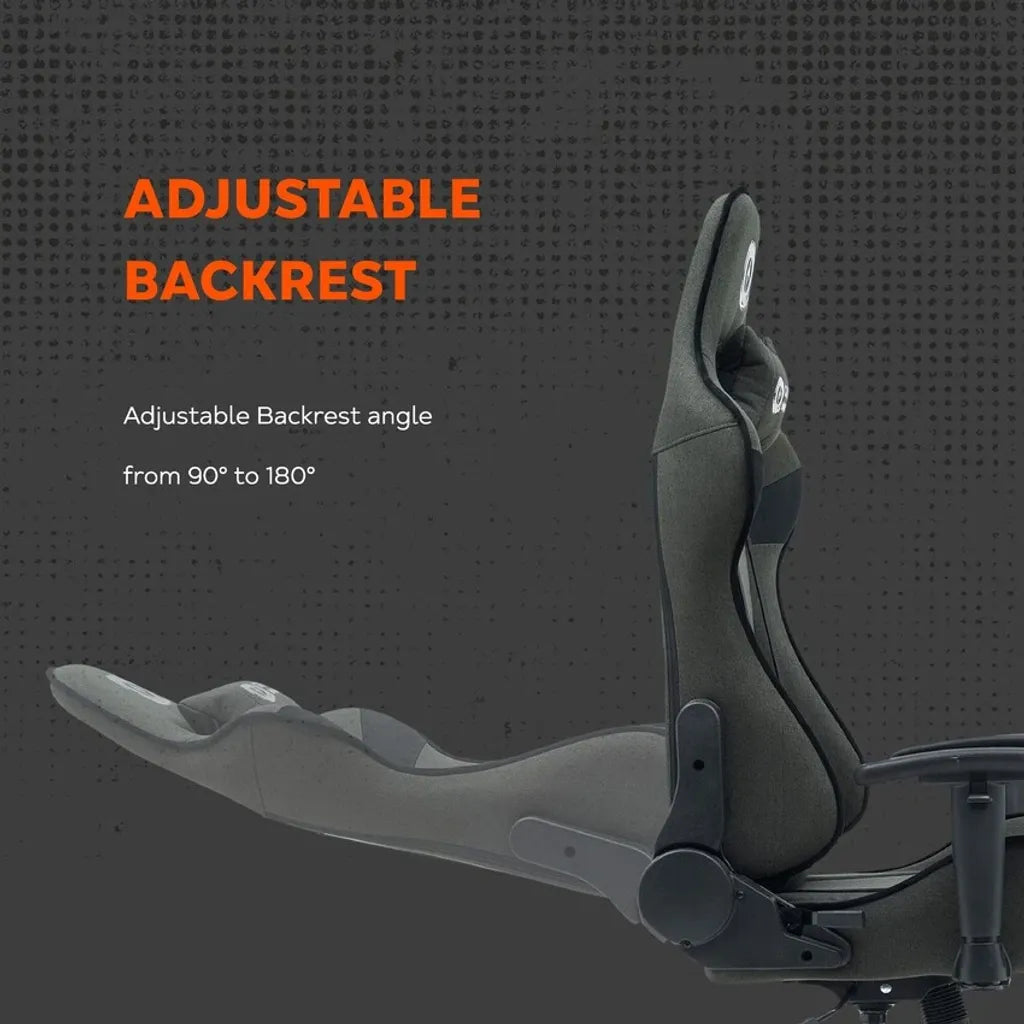 CANYON CNS-FCH01 ergonomisks spēļu krēsls, līdz 150 kg, pelēks