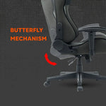 CANYON CNS-FCH01 ergonomisks spēļu krēsls, līdz 150 kg, pelēks