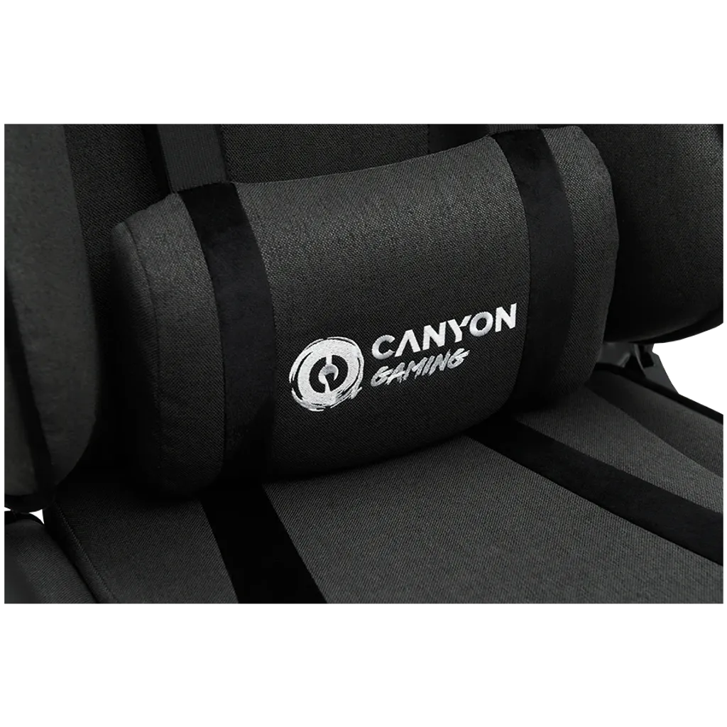 CANYON CNS-FCH01 ergonomisks spēļu krēsls, līdz 150 kg, pelēks