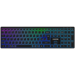CANYON HKB-W11 bezvadu tastatūra, 2,4 GHz/Bluetooth, RGB, 113 taustiņi