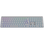 CANYON HKB-W11 bezvadu tastatūra, 2,4 GHz/Bluetooth, RGB, 113 taustiņi, pelēka