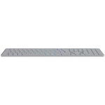 CANYON HKB-W11 bezvadu tastatūra, 2,4 GHz/Bluetooth, RGB, 113 taustiņi, pelēka