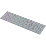 CANYON HKB-W11 bezvadu tastatūra, 2,4 GHz/Bluetooth, RGB, 113 taustiņi, pelēka