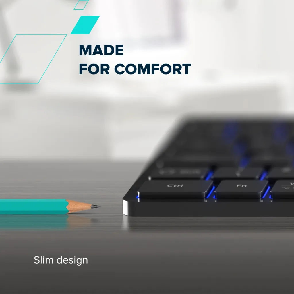 CANYON HKB-W11 bezvadu tastatūra, 2,4 GHz/Bluetooth, RGB, 113 taustiņi, pelēka