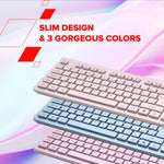 CANYON HKB-W01 bezvadu tastatūra, 2,4 GHz, 104 taustiņi, bēša