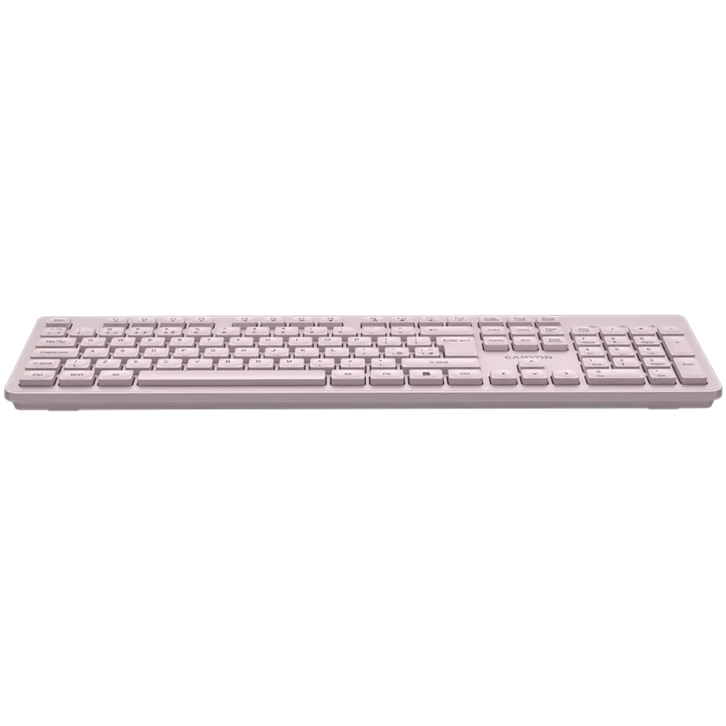 CANYON HKB-W01 bezvadu tastatūra, 2,4 GHz, 104 taustiņi, bēša