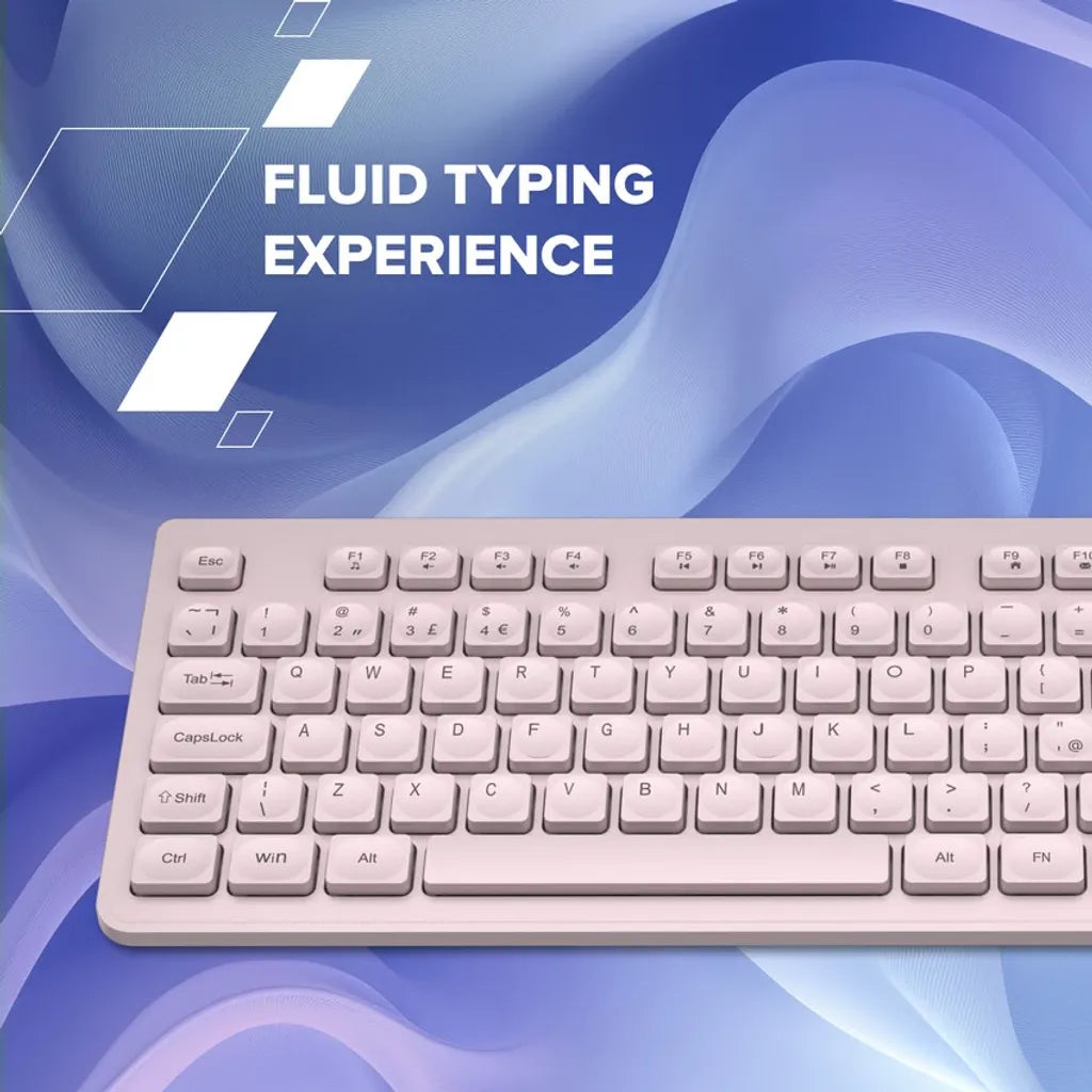 CANYON HKB-W01 bezvadu tastatūra, 2,4 GHz, 104 taustiņi, bēša